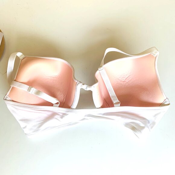 BRAS 3 Sz 36D Pink Wonderbra Fashion Forms Traditional Strapless Halter Bra - Picture 12 of 12